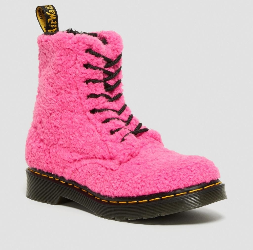 NIB Doc Martens Pink Sherpa Pascal Boots EU38